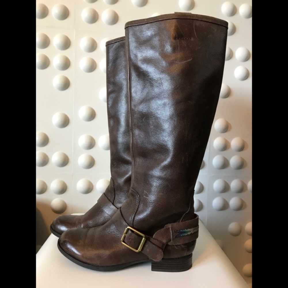 Lucky Brand 'Candice' Boot 7M Brown Leather